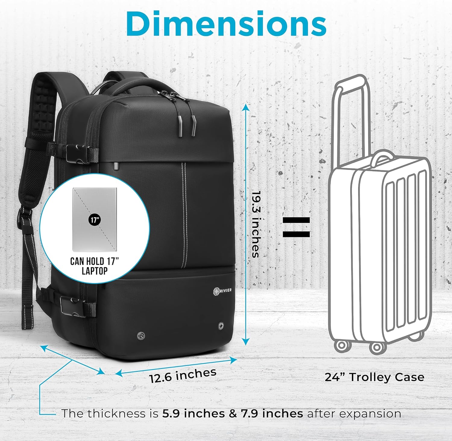 AirSeal Pro – Sac à dos de voyage à compression sous vide