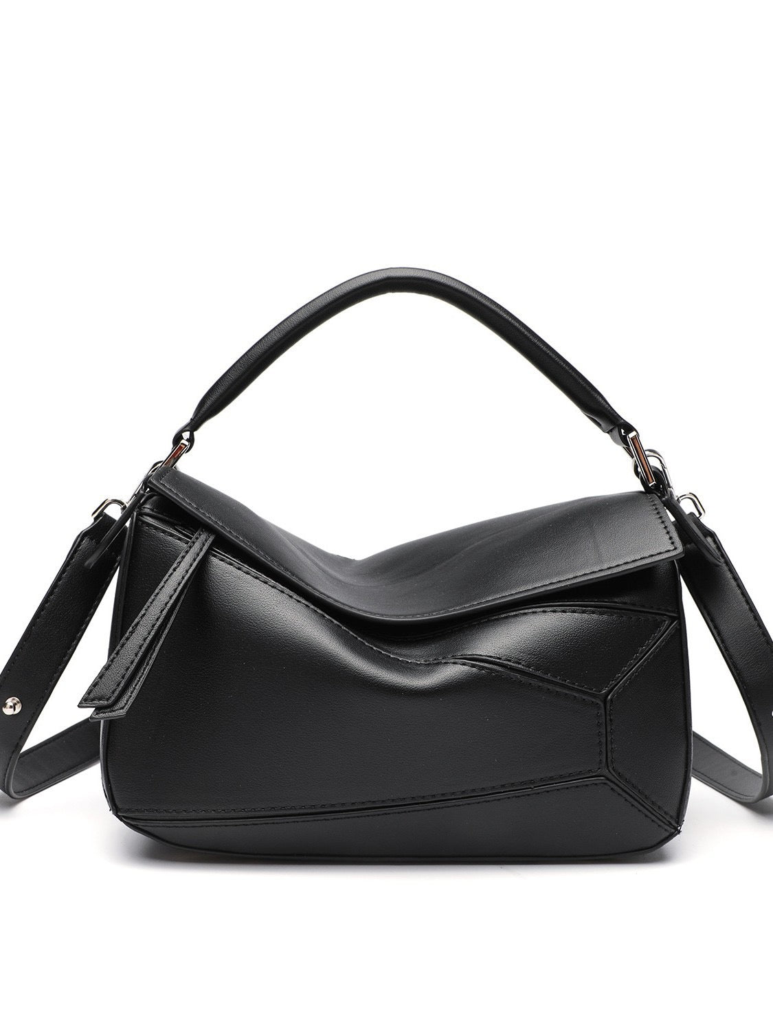 Le Cartable Geométrica – Cuir Cognac