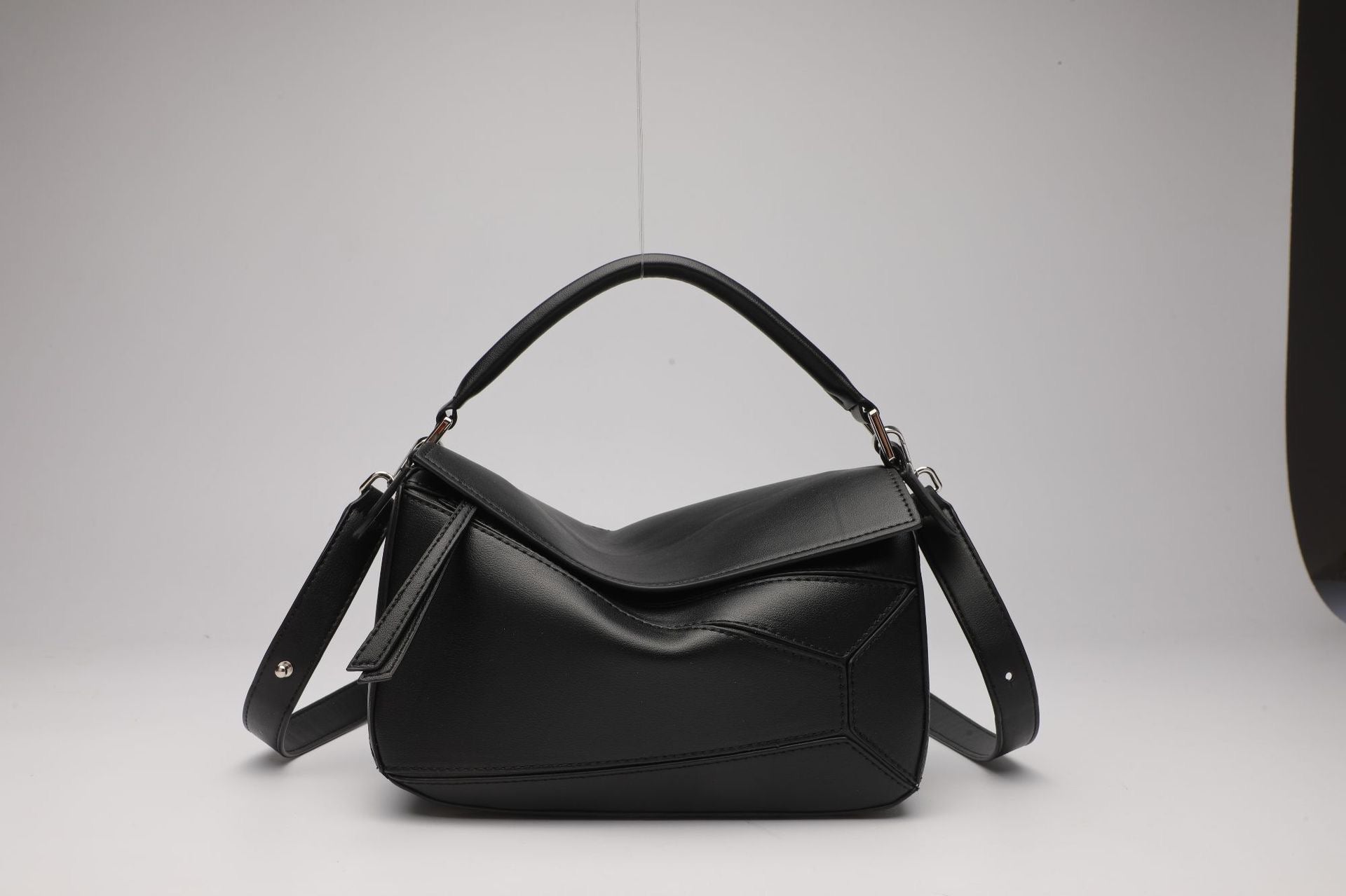 Le Cartable Geométrica – Cuir Cognac