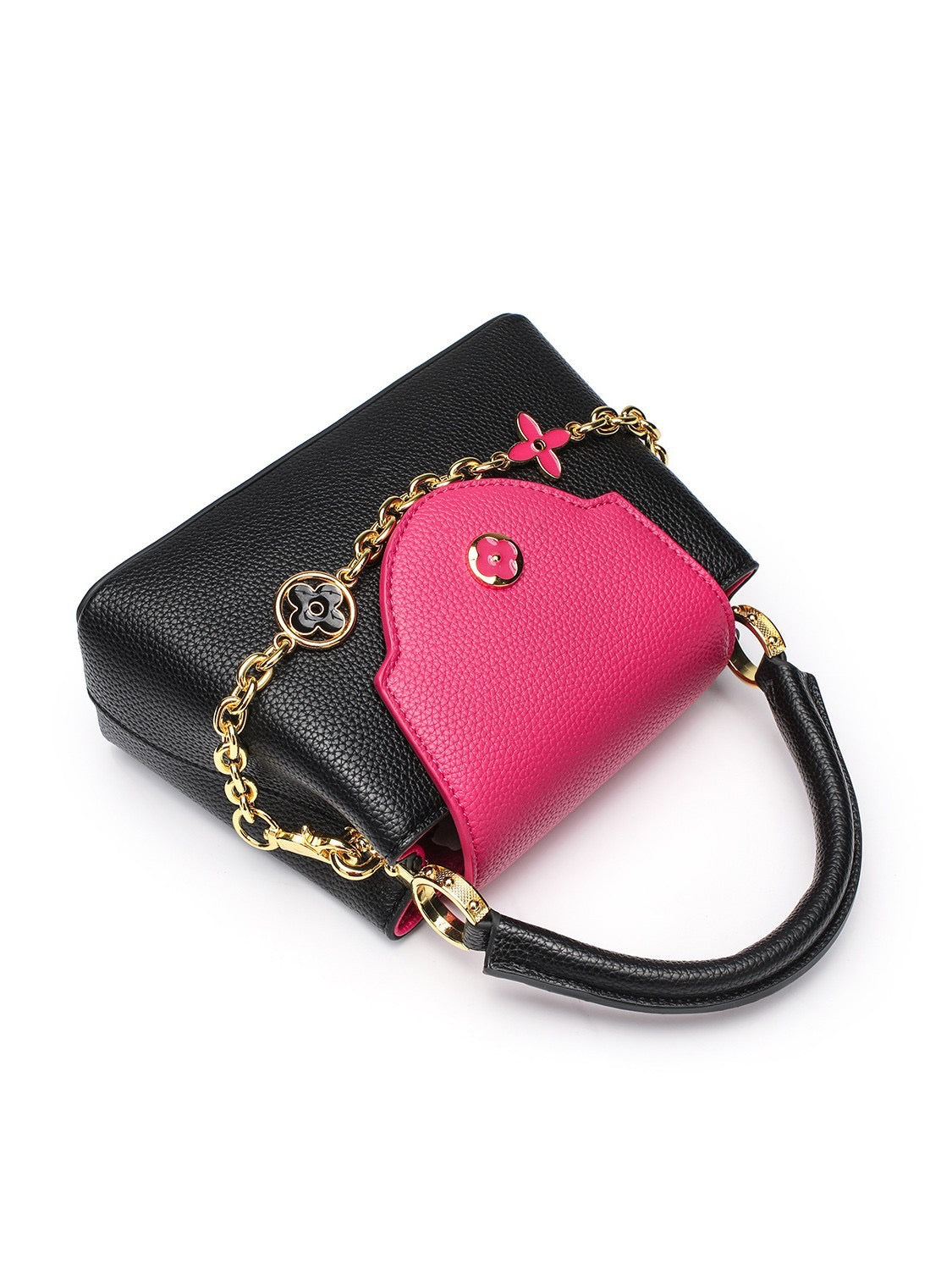 Le sac Bijou Charm – Édition Noir et Fuchsia