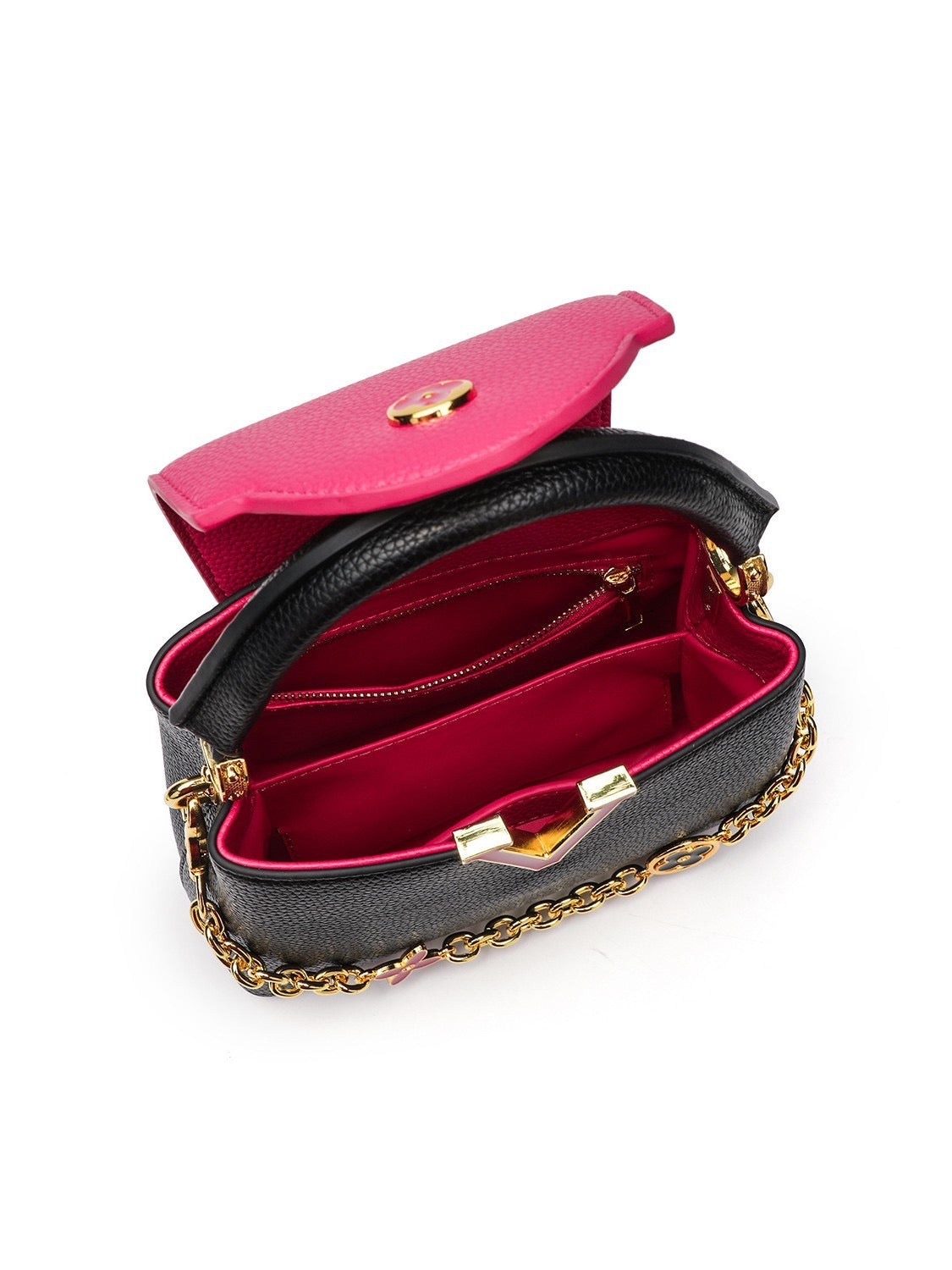Le sac Bijou Charm – Édition Noir et Fuchsia