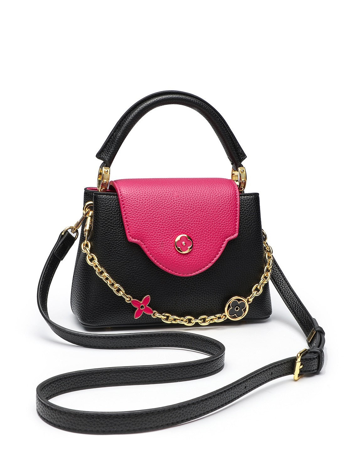 Le sac Bijou Charm – Édition Noir et Fuchsia