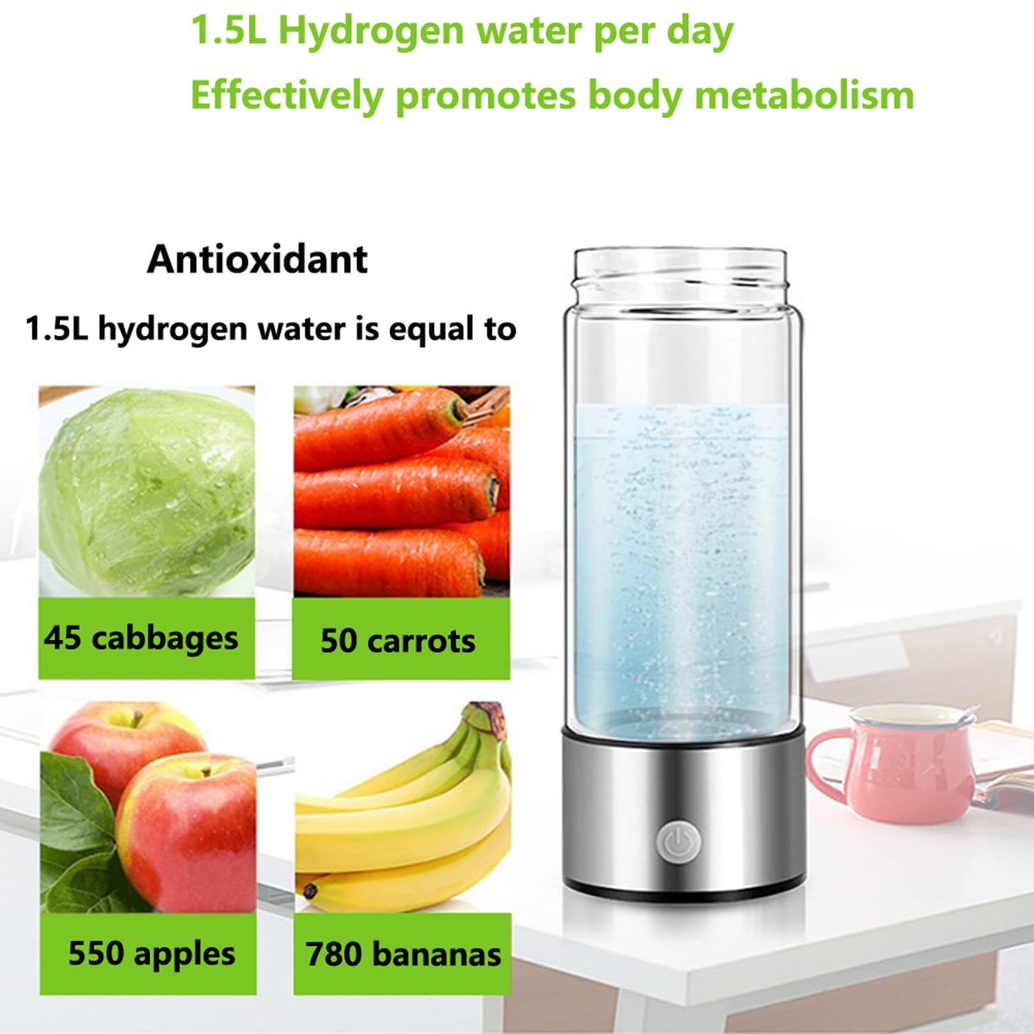 Antioxidant Ionizer Hydrogen Water Bottle