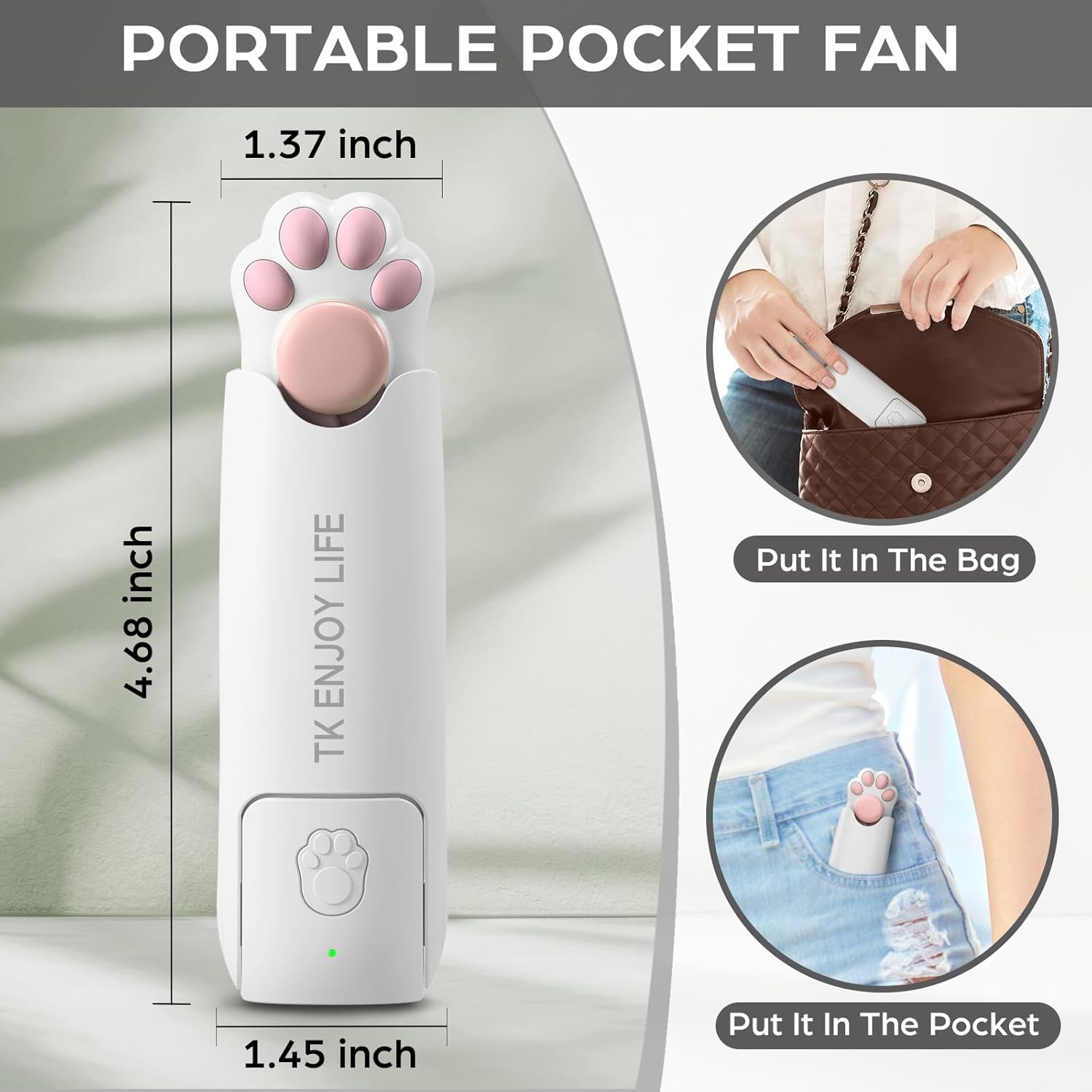 Foldable Rechargeable Mini Fan