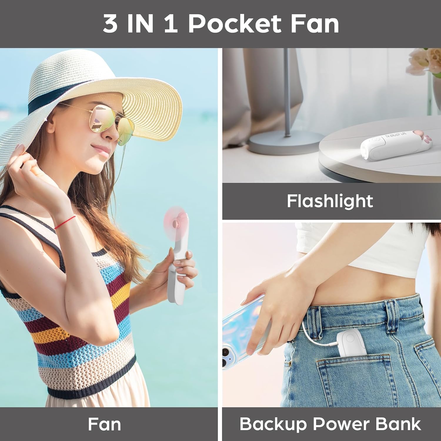 Foldable Rechargeable Mini Fan