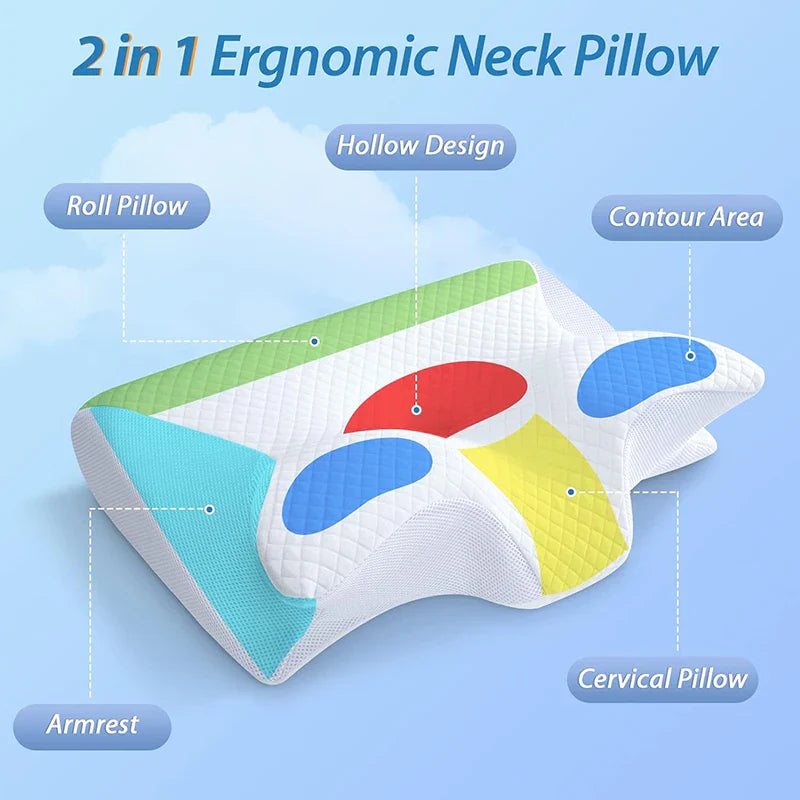 Oreiller cervical ergonomique