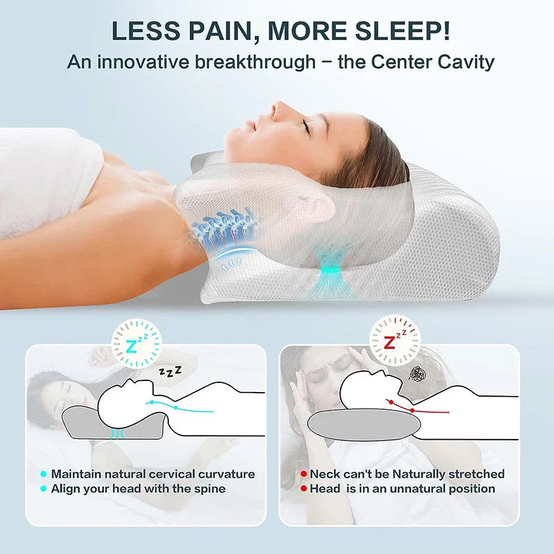 Oreiller cervical ergonomique