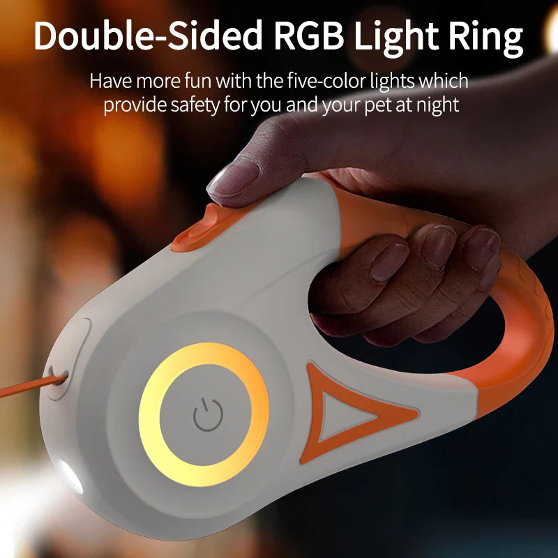 Dogs Retractable Leash Light