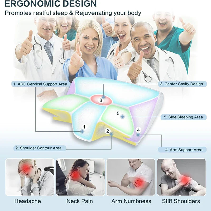 Oreiller cervical ergonomique