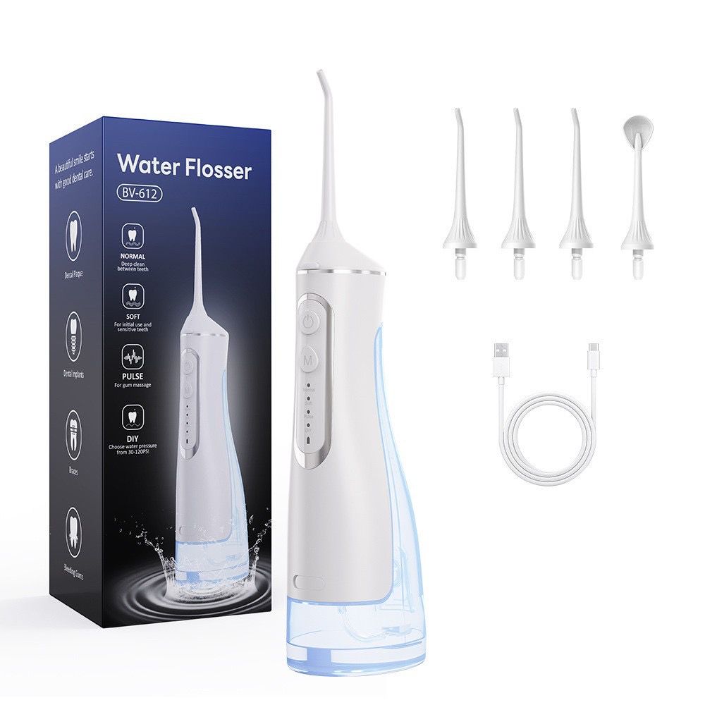 HydroPulse Pro – Portable Water Flosser with 4 Modes & 8 Tips
