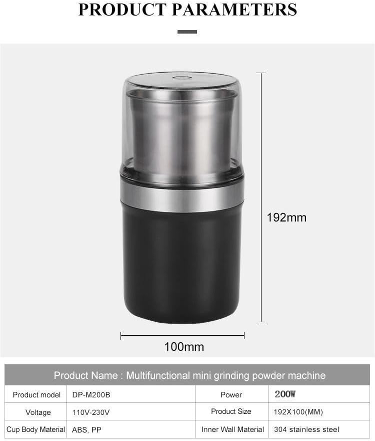 Voltix Electric Multi-Use Cup Grinder – Large Capacity Stainless Steel