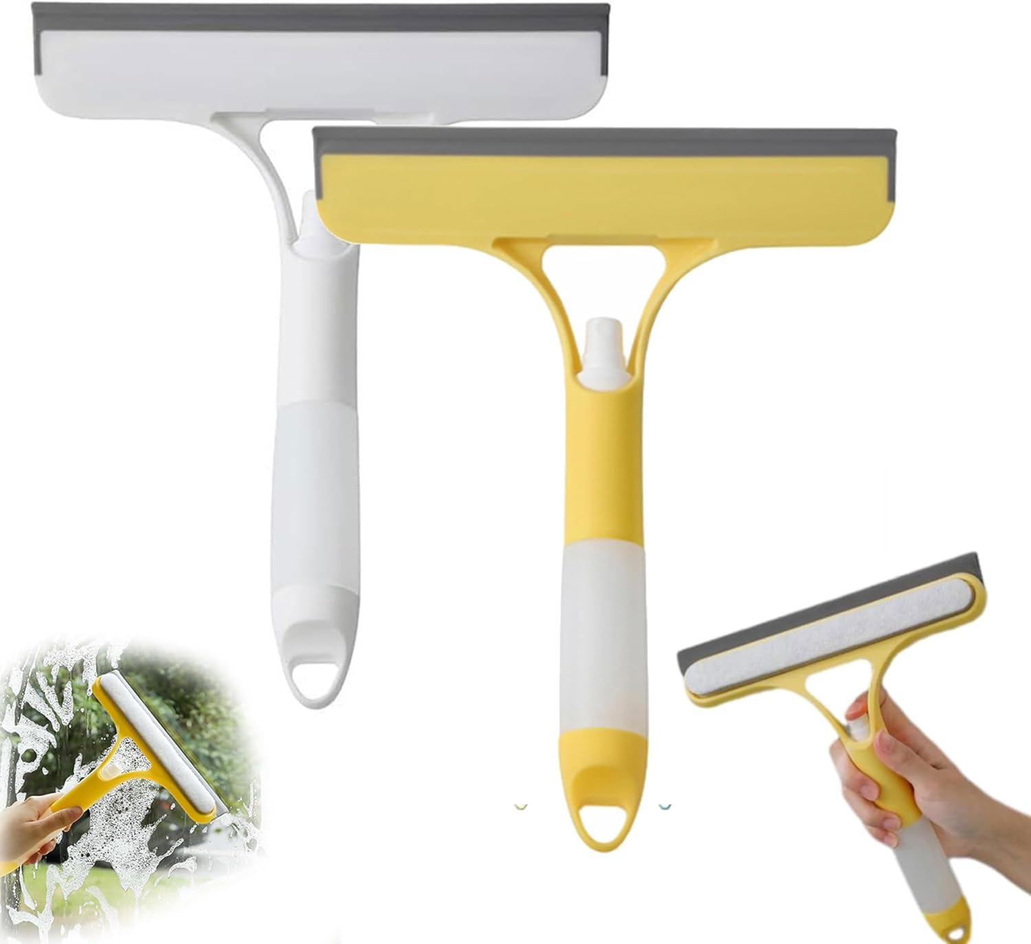 3-in-1 Spray Window & Mirror Squeegee