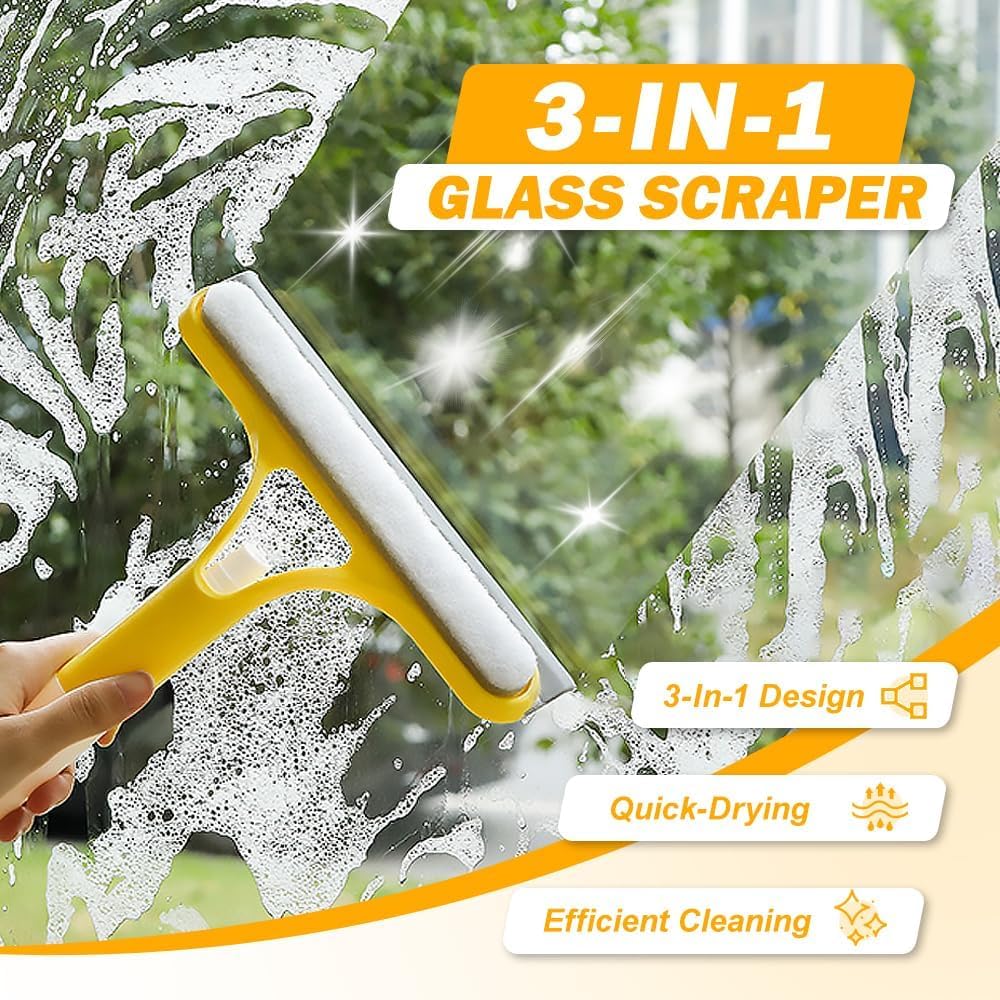 3-in-1 Spray Window & Mirror Squeegee